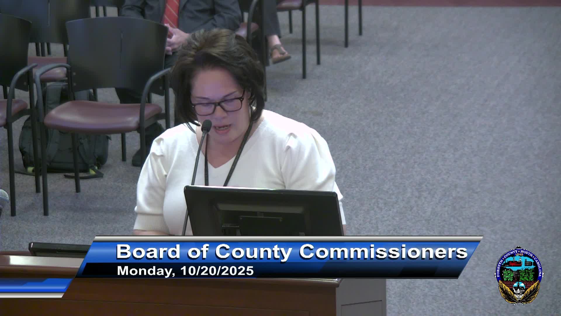 Thumbnail image for Forsyth County Board of Commissioners Briefing October 20 2025
