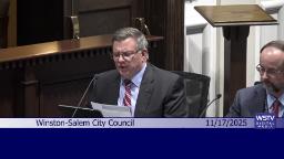 Thumbnail image for Regular meeting of the Winston-Salem City Council November 17 2025