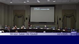 Thumbnail image for Regular meeting of the Winston-Salem City Council December 1 2025