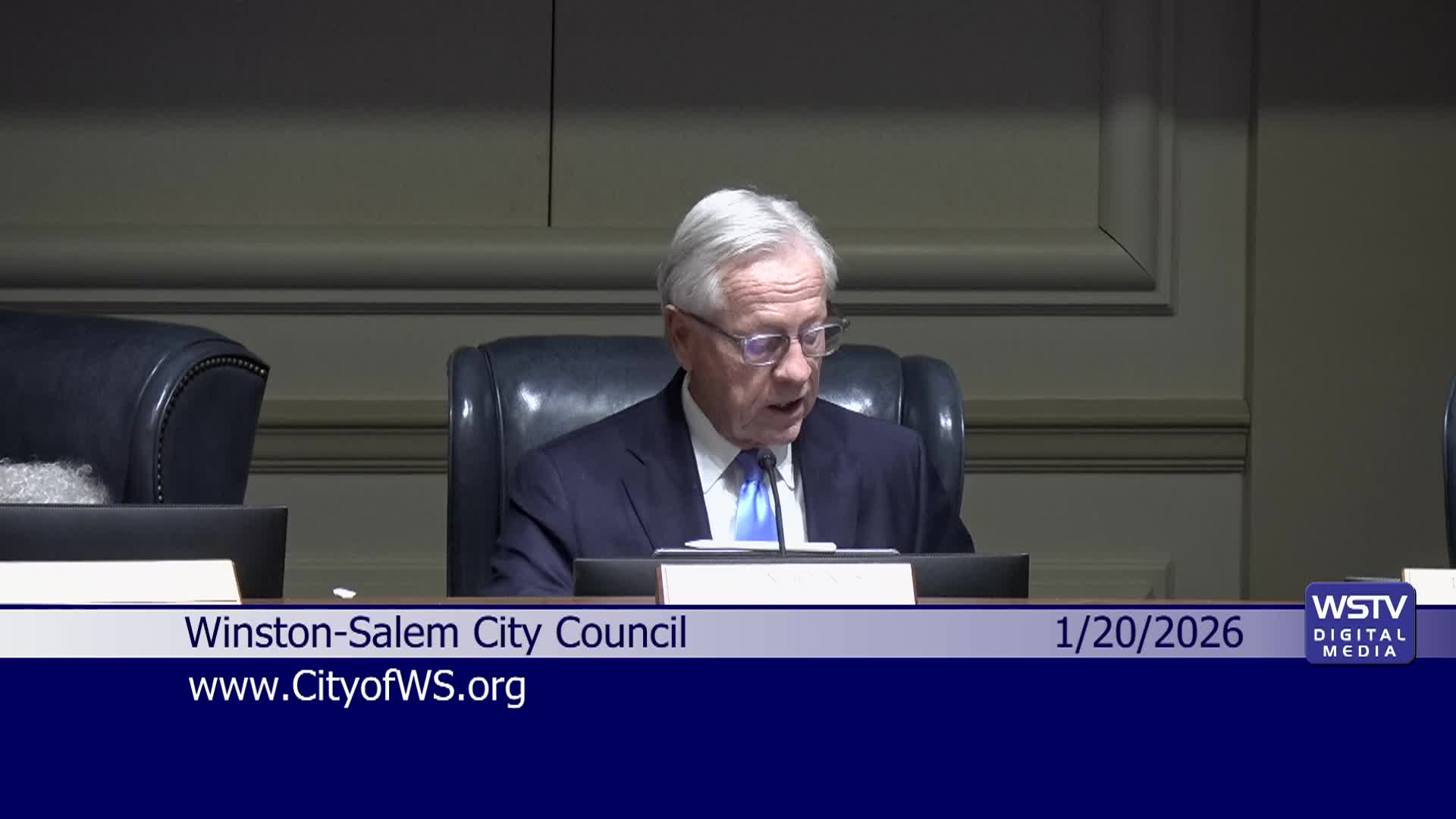 Thumbnail image for Regular meeting of the Winston-Salem City Council January 20 2026