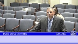 Thumbnail image for Public Works Committee Meeting August 15 2023