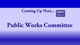 Thumbnail image for Public Works Committee Meeting November 10 2020